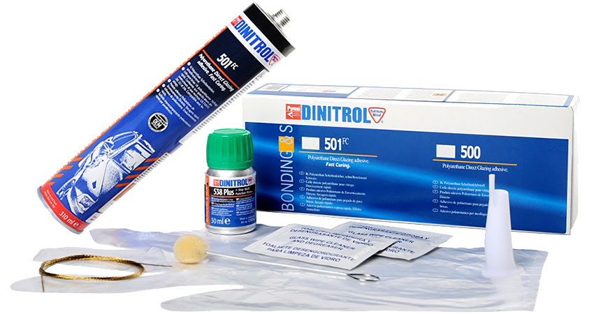 Клей для вклейки стекла 501 FC Kit Dinitrol 